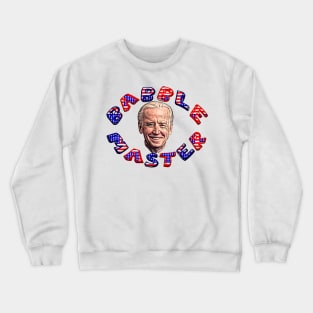 Biden BABBLE MASTER Cartoon Caricature Crewneck Sweatshirt